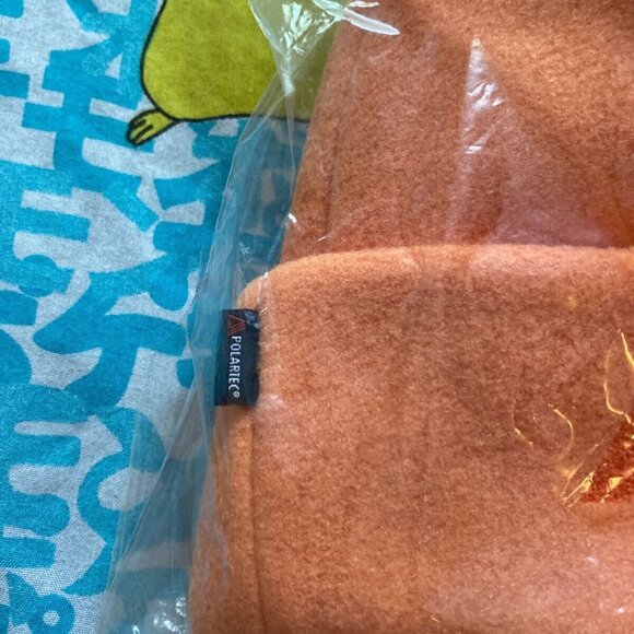 Palace Skateboards Polartec Lazer Beanie Orange L/XL FW23 Spellot Pocket Bright - Picture 4 of 6